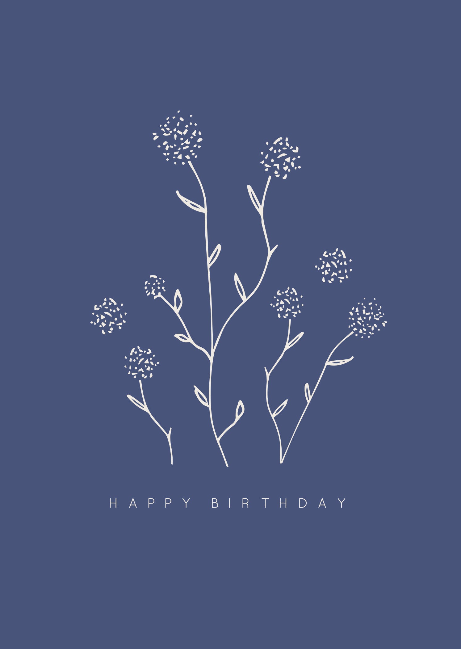 Greeting Card Dainty - Dandelion Birthday